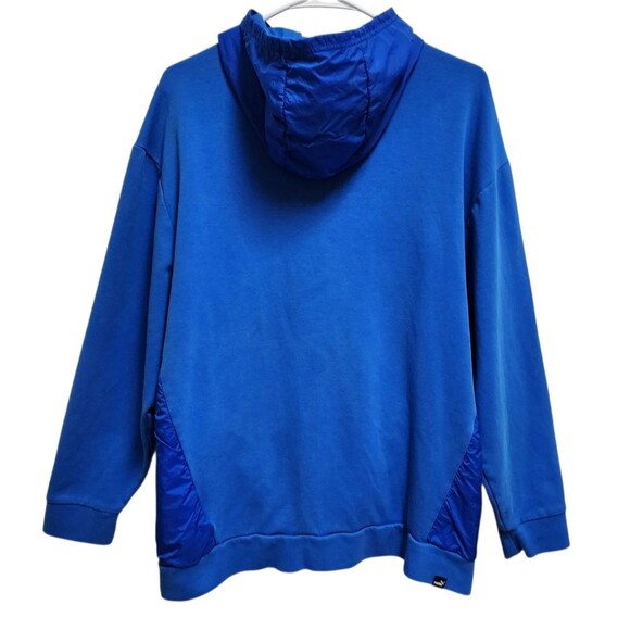 Puma Hooded Sweatshirt Mens Sz L Blue 1/4 Zip Long Slv Hoodie Pockets Pullover - Picture 4 of 12